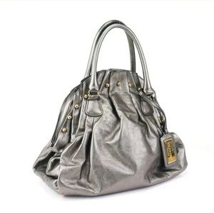 Authentic New Valentino Garavani Calfskin Vanite Studded Metallic Dome Bag